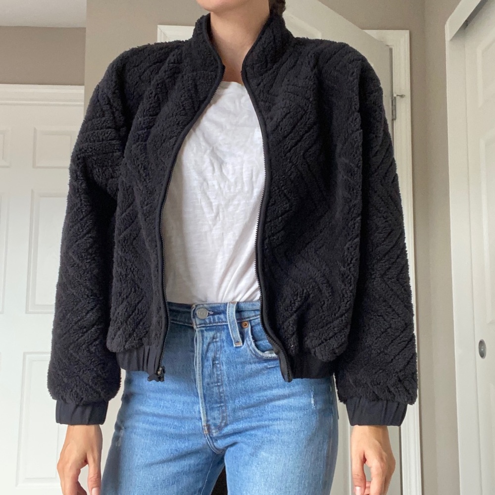 Hurley fleece bomber jacket NWOT